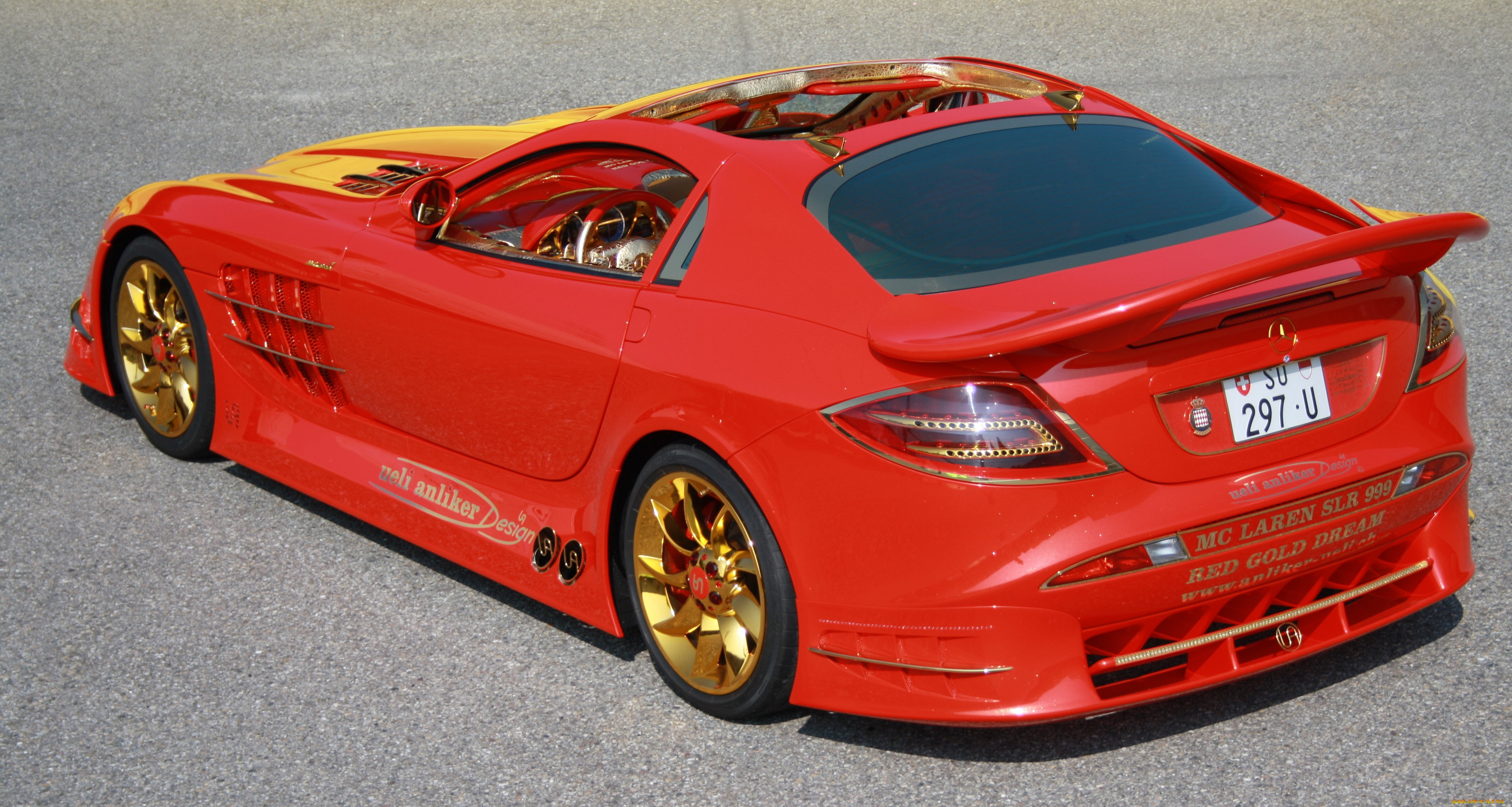 mercedes-benz slr mclaren 999 red gold dream 2011, , mercedes-benz, slr, mclaren, 999, red, gold, dream, 2011